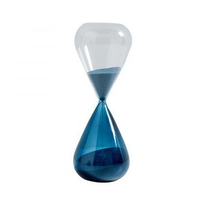 Blue Glass Table Hourglass 30 Minutes 20165562