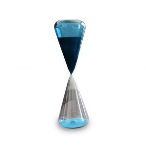 Modern Hourglass Blue Conic Shap With Blue Sand Small 15min