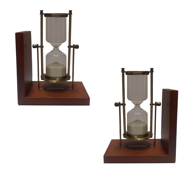 15m Hourglass Bookend (Set of 2)