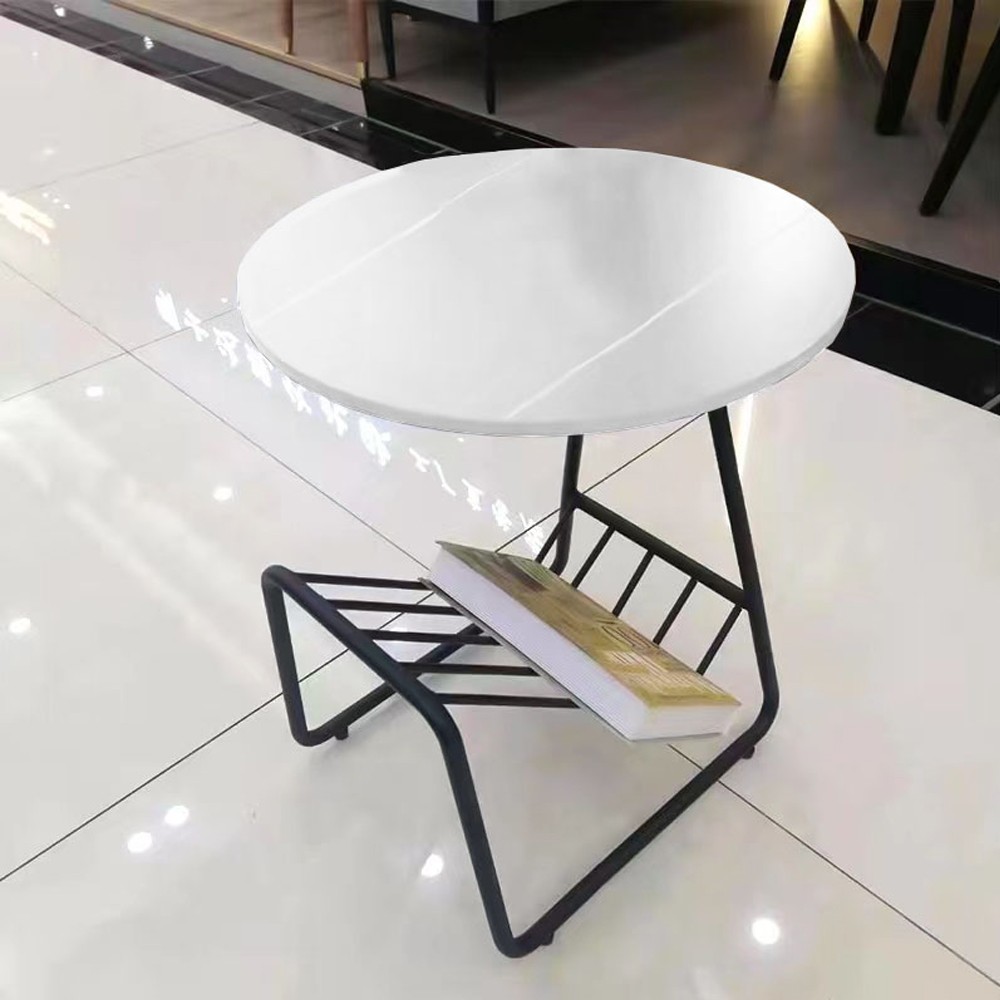 Modern Side Coffee Table White & Black Z-012