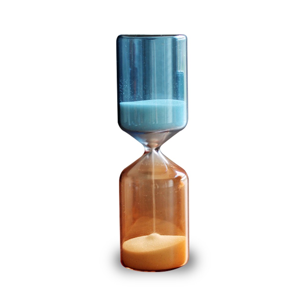 Orange & Blue Cylinder Table Hourglass Timer