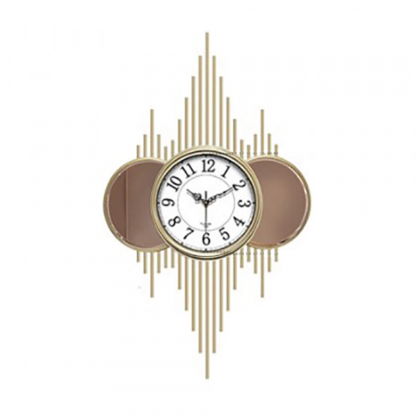 Modern wall clock – Gold & White