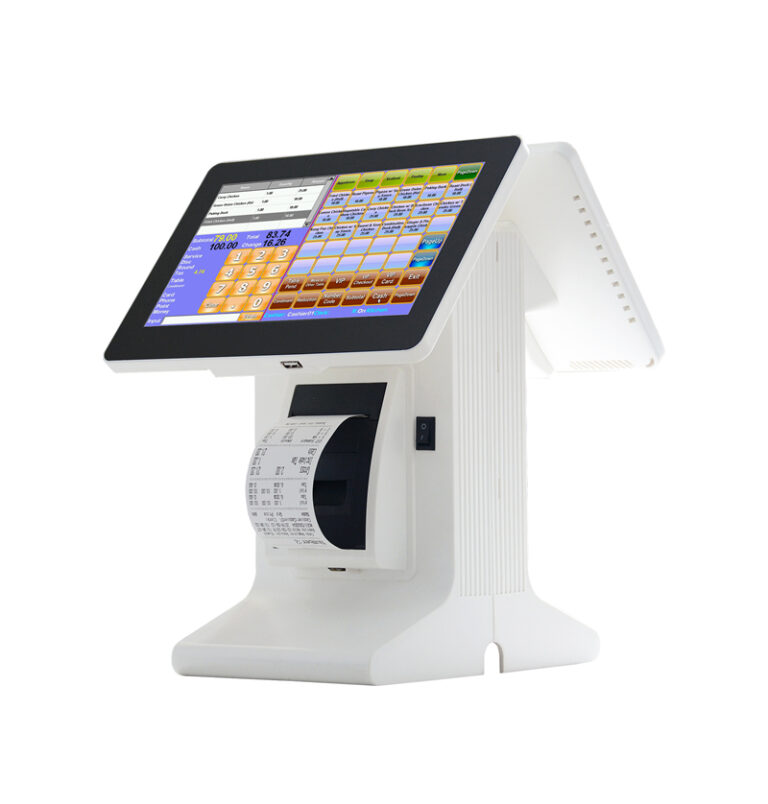 dual screen 10 inch all in one capacitive touch screen POS cash register E86A